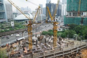 construction site, asian real estate development, muddy ground, equipment, construction, site, construction site, construction site, construction site, construction site, construction site, construction